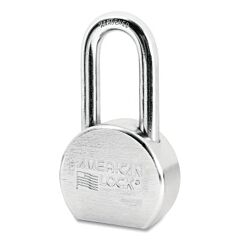 American Lock A707Ka-86875 Solid Steel Padlock, 7/16 In Dia, 2 In L, 15/16 In W, Silver, Keyed Alike, Keyed - 86875