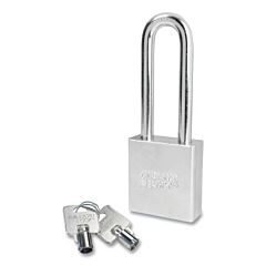 American Lock A7262Ka-00168 Solid Steel Padlock, 3/8 In Dia, 2 In L, 3/4 In W, Silver, Keyed Alike, Keyed - 00168