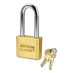 American Lock Al51Ka-E265 Solid Brass Padlock, 5/16 In Dia, 2 In L, 3/4 In W, Keyed Alike, Keyed - E265