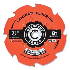 Crescent Csblf-708 Laminate Flooring Circular Saw Blade, 5/8 In Dia Arbor, 8 Teeth, 7-1/4 In Dia Blade, 5 Ea/Pk