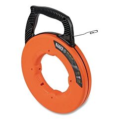 Klein Tools 56333 Steel Fish Tape, 1/8 In W X 120 Ft L, Double-Loop Steel Tape End, High Carbon