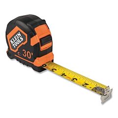 Klein Tools 9230 Magnetic Double-Hook Tape Measure, 7 M (25 Ft), Metric/Sae, Orange/Black