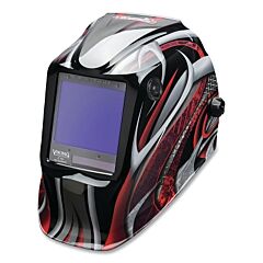 Lincoln Electric K3248-4 Viking 3350 Series Welding Helmet, Shade 5 To 13, Twisted Metal®, 3.74 In X 3.34 In Window