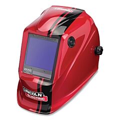 Lincoln Electric K4034-4 Viking 3350 Series Welding Helmet, Shade 5 To 13, Code Red®, 3.74 In X 3.34 In Window