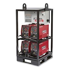 Lincoln Electric K4869-1 Invertec V276 Pack Rack, 4-Pack, Tweco Power Source, Gtaw, Smaw, 3-Phase