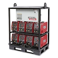Lincoln Electric K4869-2 Invertec V276 Pack Rack, 8-Pack, Tweco Power Source, Gtaw, Smaw, 3-Phase