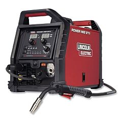 Lincoln Electric K6080-1 Power Mig 211I Mig Welder, 211 A, 10 Ft L Cable, Single-Phase