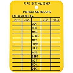 Brooks X4Ptagbr Plastic 4-Year Inspection Tag, 2022, 2023, 2024, 2025