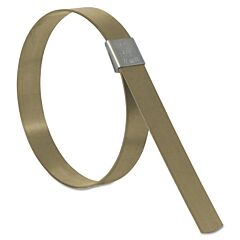 Band-It Cp1299 Cp Series Center Punch Clamp, 3 In Dia, 5/8 In Wide, 0.025 In Thick, Galvanized Carbon Steel