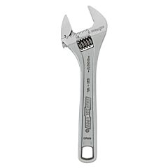 Channellock 806W-Bulk Adjustable Wrench, 6 In Long, 0.938 In Opening, Chrome, Bulk