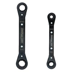 Channellock 841M 2 Pc 4-In-1 Ratcheting Box Wrench Set, Metric
