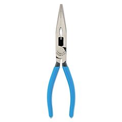 Channellock E318-Bulk Coated Long Nose Plier, Straight Needle Nose, High Carbon Steel, 7.81 Oal