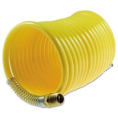 Coilhose Pneumatics N38-254 Nylon Self-Storing Air Hoses, 3/8 In I.D., 25 Ft, Rigid Fittings