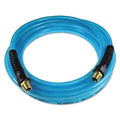 Coilhose Pneumatics Pfe41004T Flexeel Polyurethane Straight Hose, 1/4 In I.D., 100 Ft, Strain Relief Fittings