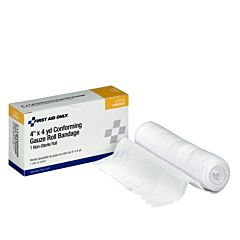 First Aid Only 51018 4" X 4Yd Conforming Gauze Non-Sterile, 1/Box