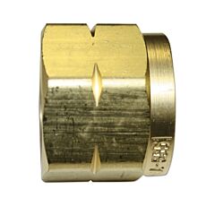 Western Enterprises 72 Regulator Inlet Nuts, Butane; Propane, Brass, Cga-555