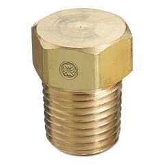 Western Enterprises P-4Hp Pipe Thread Caps And Plugs, Cap, 3000 Psig, Brass, 1/4 In (Npt)