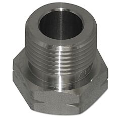Western Enterprises Ss-15-2 Regulator Inlet Nuts, Acetylene (Pol), Stainless Steel, Cga-510