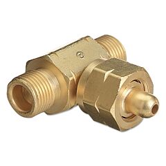 Western Enterprises T-346 Manifold Coupler Tees, Coupler, 3,000 Psig, Brass, Air