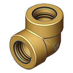 Western Enterprises Whf-4-11 Pipe Elbows, Adapter, 3000 Psig, Brass, Elbow - 90 Deg, 3/4 In (Npt)