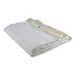 Wilson Industries 36159 Uncoated Fiberglass Light-Duty Welding Blanket, 6 Ft W X 8 Ft L, 24 Oz, With Grommets, White