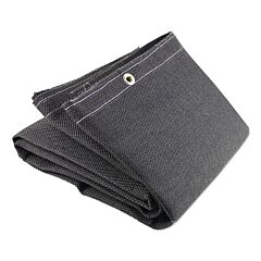 Wilson Industries 36164 Vermiculite Medium-Duty Welding Blanket, 10 Ft W X 10 Ft L, 24 Oz, With Grommets, Black
