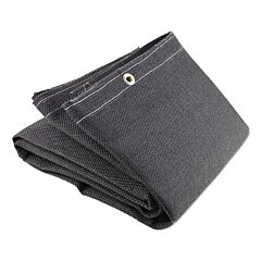 Wilson Industries 36166 Vermiculite Medium-Duty Welding Blanket, 8 Ft W X 10 Ft L, 24 Oz, With Grommets, Black