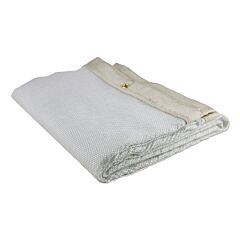 Wilson Industries 36364 Uncoated Fiberglass Light-Duty Welding Blanket, 8 Ft W X 8 Ft L, 18 Oz, With Grommets, White