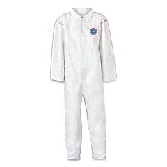 Dupont St120Swh5X002500 Tyvek 400 Sfr Coveralls, With Laydown Collar, White, 5X-Large