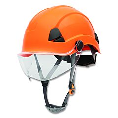 Honeywell Fibre-Metal Fsh10003 Safety Helmet, 6-Point Ratchet Suspension, Not-Vented, Orange