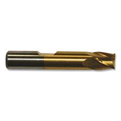 Cleveland C31936 Pm-4 Single End General Purpose End Mill, 7/8 X 7/8 X 7/8 X 3-1/8, 4 Flutes, High Performance Tin