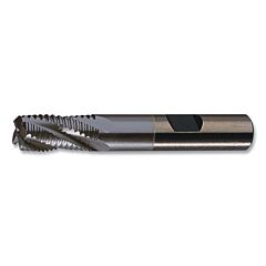 Cleveland C32259 Pmrc-C Series Single End Square End Mill, 1 In 578 3 Cut, 5 Flutes, Ticn Finish