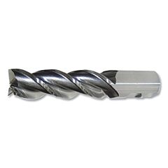 Cleveland C40078 Pm-539R Series Finisher End Mill,1/2 X 1/2 X 2 X 4, 3 Flutes, High Performance, Bright Finish