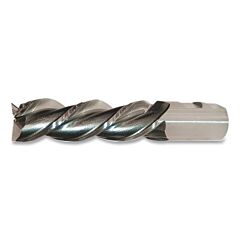 Cleveland C40297 Powder Metal High-Helix Finishing End Mill, Style Pm-539L, 1/2 In Dia Milling, 3 In Lg Of Cut, Bright