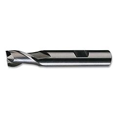 Cleveland C41678 Hg-2K High-Speed Steel Keyway End Mill, 2 Flutes, 5/16 In Dia Milling, 0.5625 In Lg Of Cut, Bright Finish