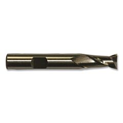 Cleveland C42609 Hgc-2 Single-End Cobalt Square End Mill, 2 Flutes, 5/16 In Dia Milling, 0.5625 In Lg Of Cut, Bright Finish