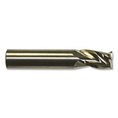 Cleveland C60386 Cem-Ems-3 Series Corner Radius End Mill, 7/16 X 7/16 X 1 X 2-1/2, 3 Flutes, Stl 0.020 Cr, Bright Finish