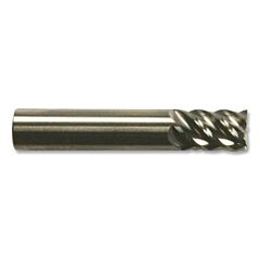 Cleveland C60425 Cem-Ems-5 Solid Carbide Square End Mill, 7/32 X 1/4 X 3/4 X 2-1/2, 5 Flutes, Straight Shank, Bright Finish