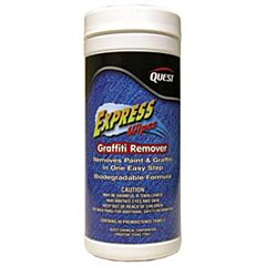 Questvapco 643011 Express Wipes Graffiti Remover
