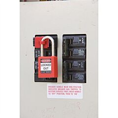 Brady 65397 Clamp-On Breaker Lockout, 480 Vac/600 Vac
