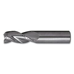 Cleveland C72387 Cem-Am3 Square End Mill, 3/8 X 3/8 X 1 X 2-1/2, 3 Flutes, Al 0.030 Cr, Bright Finish