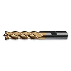 Cleveland C75060 Hg-4C Multi Flute General Purpose End Mill, 1-3/8 X 1 X 2, 6 Flutes, Square Endtinstraight W/ Weldon Flat