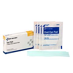 First Aid Only 7-002 Eye Pads With Adhesive Strips, 4/Box