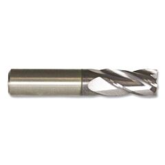 Cleveland C81849 Cem-Se4 Carbide Single-End General Purpose End Mill, 4 Flutes, 0.015 Cr, 1/4 In Dia Milling, 0.75 In Lg Of Cut, Tialn