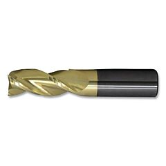Cleveland C84198 Cem-Am3 Square End Mill, 3/4 X 3/4 X 2-1/2 X 5, 3 Flutes, Al 0.030 Cr, Zrn