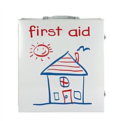 First Aid Only 712005 Pediatric 3 Shelf Metal Station, Osha Compliant