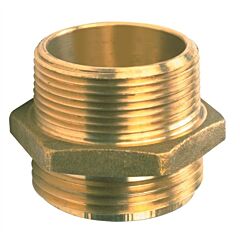 Brooks 731 Hex Nipple, 1 1/2" Npt (M) X 1 1/2" Nst (M)