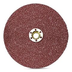 3M Abrasive 076308-89605 Fibre Disc 782C, Precision Shaped Ceramic, 5 In Dia, 60+ Grit, Tn Quick Change, Tn500P