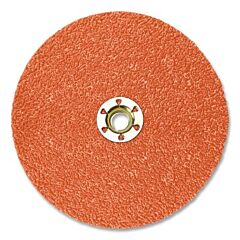 3M Abrasive 076308-89635 Fibre Disc 787C, Precision Shaped Ceramic, 7 In, 36+ Grit, Tn Quick Change, Die Tn700Bb