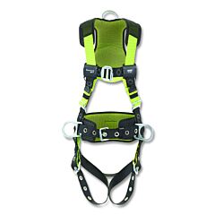 Honeywell Miller H5Cc311021 H500 Construction Comfort Full Body Harness, Back/Side D-Rings, Sm/Med, Mating Chest Buckle/Tongue Leg Buckles